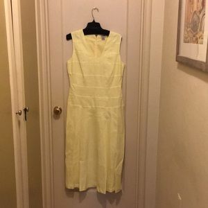 J. Peterman sleeveless yellow dress